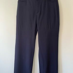 Banana Republic, Siena Straight Wool Pant, Navy Blue, Size 8 Short